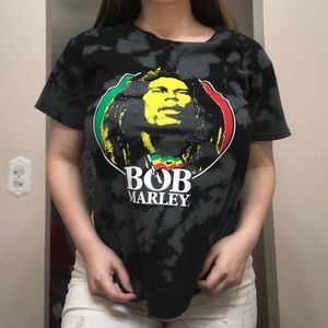 NEW Bob Marley Tie Dye Graphic Tee